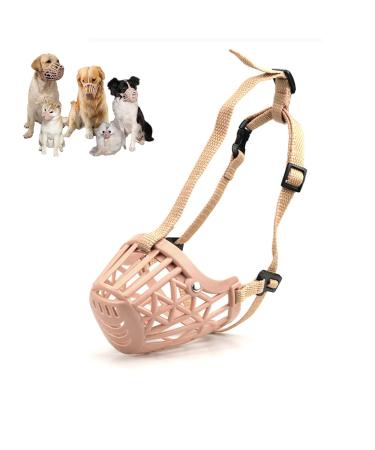 Muzzle dog muzzle for small medium -sized dogs prevents biting chewing and barking adjustable safety and breathable