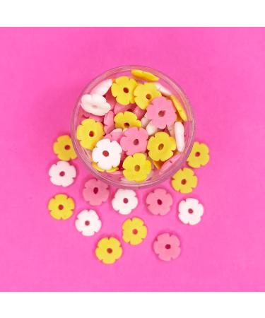 HONEYBERRY INCLUSIONS Mixed Flowers Sprinkles 200g - Premium Edible Flower Shaped Natural Sprinkles for Baking and Decorating - Buy Online on SooperMarket.com