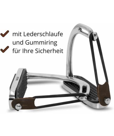 AMKA Stainless Steel Safety Stirrups - Flexible 10 cm 12 cm & 13 cm Options for Equestrian Safety | International Shipping Available - Buy Online on SooperMarket.com