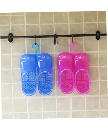 FOYTOKI 1 Pair Foot Bath Shoes Foot Spa Foot Container for Bathing Ankle Home Foot Bath Container Foot Soaking Tub Foot Soak Shoes Bath Tubs Foot Washing Shoes Take a Bath Pvc Bracket Man 26.3x11cm Rosy - Buy Online on SooperMarket.com