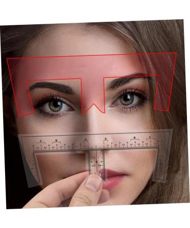 Mikinona Eyebrow Ruler 10pcs Eyebrow Design Ruler Transparent Ruler Eyebrow Guide Template Shape Disposable Measuring Ruler - Buy Online on SooperMarket.com