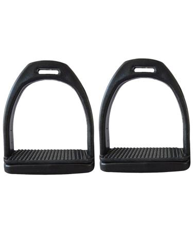 MOVKZACV Safety Stirrups 2Pcs Horse Riding Stirrups Lightweight Wide Track Equestrian Stirrups Treads with Non-slip Rubber Pad Equestrian Supplies for Childen/Adults(90 x 96 mm for Childen)