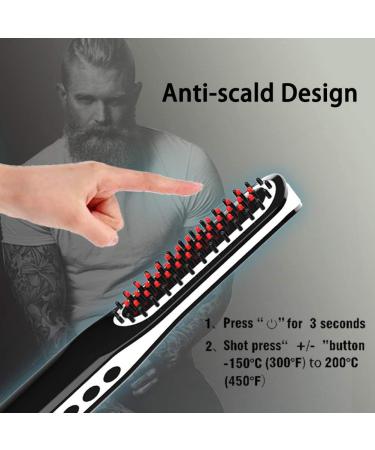 Mini Cordless Beard Straightener Comb for Traveling, Home & Dating - Auto Shut Off Function - Buy Online on SooperMarket.com
