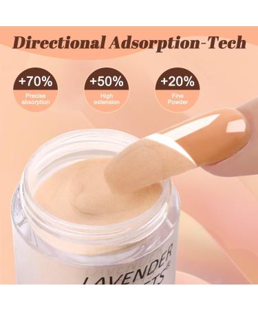 Buy Lavender Violets Dip Powder System - 20 PCs French Nail Starter Kit with Base & Top Coat for Perfect Manicure | Acrylic Powder Color for Nail Art - Buy Online on SooperMarket.com
