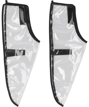 1 Pair Hair Stylist Shoe Covers Prevent Slipping Hair Dye Cape Shoes Plastic Shoe Cover Transparent Design Washable Suitable for All Sizes of Feet for Hair Cutting - Buy Online on SooperMarket.com