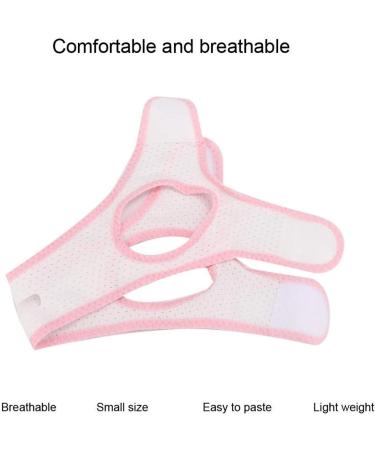 Adjustable Anti Snore Chin Strap - Snore Reduction Aid Device - Easy to Wear - Triangular Mesh Cloth - White - Buy Online on SooperMarket.com