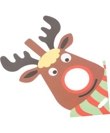 HOLIDYOYO 75 Pcs Lollipop Paper Card Elk Reindeer Candy Holder Xmas Lollipops Sweets for Lollpop - Buy Online on SooperMarket.com