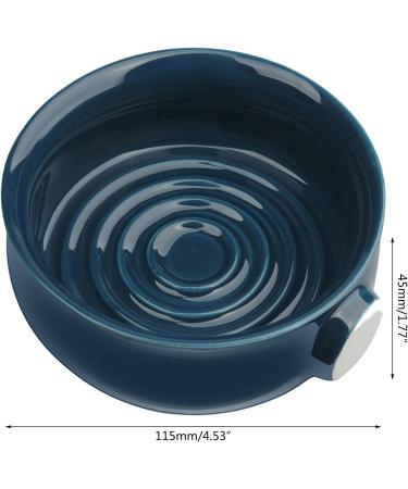 Awydky Ceramic Shaving Bowl - Dark Blue & Wide Mouth Design | Perfect for Men s Cream Shaving International Shipping Available - Buy Online on SooperMarket.com