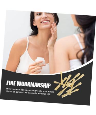 Baluue 8pcs Mask Spoon Skincare Spatula Cream Applicator Makeup Spatulas Makeup Scoop Skin Care Spatula Abs 6x0.7x0.7cm Golden - Buy Online on SooperMarket.com