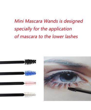 200 Pack Mini Disposable Mascara Wands for Eyelash Extensions and Brow Brush - Bulk Makeup Tool in 4 Colors - Buy Online on SooperMarket.com
