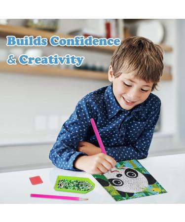 Labeol 5D Diamond Painting Kit for Kids - Easy Crystal Art Craft Set for Home - 6 Packs Full Drill Set - Buy Online on SooperMarket.com