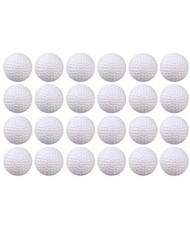 Crestgolf Golf White Pong Balls,40mm Ping Pong Washable Plastic for Indoor&Outdoor Short Game Office Party Game Balls(White,24PCS)