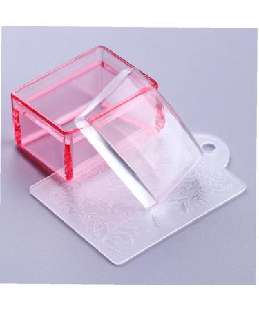 TOSSPER Clear Handle Nail Stamper - Silicone Jelly Scraper Nail Art Tool (Random Colors) - Perfect for DIY Nail Designs - Buy Online on SooperMarket.com
