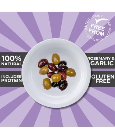 Mr Filbert's Green Kalamata Rosemary and Garlic Olives 8 x 65g Green Kalamata Rosemary & Garlic - Buy Online on SooperMarket.com