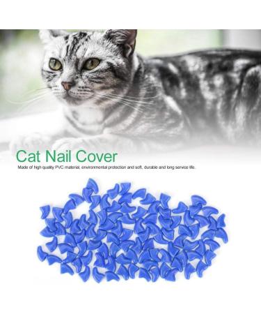 Cikonielf 100PCS Soft Pet Cat Nail Caps Claws Safe Anti Scratch Dog Paw Claw Protector Covers with Instructions With multiple options.(Blue S) - Buy Online on SooperMarket.com