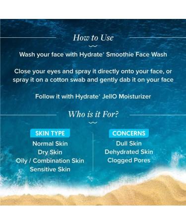 Hydrate+ Refresh Toning Mist | Hyaluronic Acid & Coconut Water Face Toner Spray | Deep Hydration & Pore Cleansing | 100ml - Buy Online on SooperMarket.com