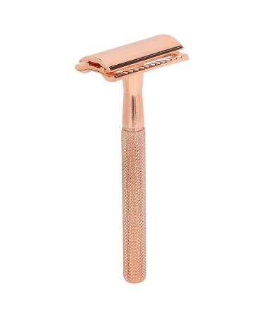 Premium Wet Razor Set for Men - Waterproof Safety Razor Tight & Clean Shave - Portable Metal Hair Blade Handle in Ros Gold - Perfect Gift for Him - Buy Online on SooperMarket.com