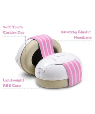 UTINOS Baby Ear Protection Earmuffs - Noise Cancelling Headphones for Infants and Toddlers - Pink - Buy Online on SooperMarket.com