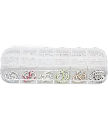 2 Boxes Nail Art Rhinestones Chains Multifunction 12 Colors Metal Bling Decal DIY Fingernails Charms for Acrylic Nails Nail Art Decoration Nail Art Accessories for Nail Salon Home - Buy Online on SooperMarket.com
