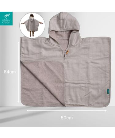 Urban Kanga Baby Bath Poncho with Hood - Two-Sided for Kids 1 Year - Moonstruck Design | International Shipping Available - Buy Online on SooperMarket.com
