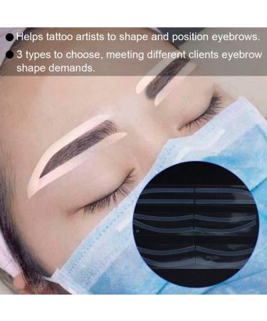 Eyebrow Grooming Stencil Stickers + Pencil Brush Guide for Beginners - Waterproof & Long Lasting Makeup Aid - Buy Online on SooperMarket.com