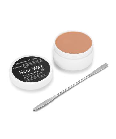 CCbeauty Scar Wax Set | Halloween SFX Makeup Kit with Fake Wound Wax, Coagulated Blood, Fake Blood Gel, and Stipple Sponges - Buy Online on SooperMarket.com