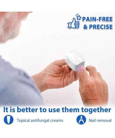 Nail Fungus Laser Treatment Device - Home Use Onychomycosis & Fungus Cleaning Treatment for Fingernails & Toenails - 910nm Infrared & 470nm Blue Light - Buy Online on SooperMarket.com