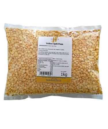 Hides Fine Foods - Yellow Split Peas 1kg - GMO Free - Suitable for Vegetarians - Cooking - Soups - Mushy Peas - Pease Pudding - Dips - Supports Digestive Health