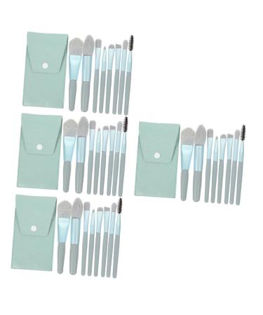 minkissy 4 Sets Travel Makeup Eyeshadow Brush Loose Powder Blending Brush for Makeup Blush Brush Makeup & Tools Women Favor Supple Makeup Soft Makeup Tools Pu Miss