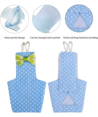 Viagasafamido Reusable Parrot Diaper Flight Suit - Washable Bird Diaper Clothing for Comfortable Travel (Blue) - Buy Online on SooperMarket.com