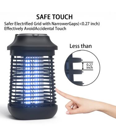 4200V High Powered Waterproof Bug Zapper - Electric Mosquito Killer for Indoor/Outdoor Use - 15W UVA Lamp Bulb - Fly Traps, Insect Killer for Patio, Backyard, Home Kitchen - Buy Online on SooperMarket.com