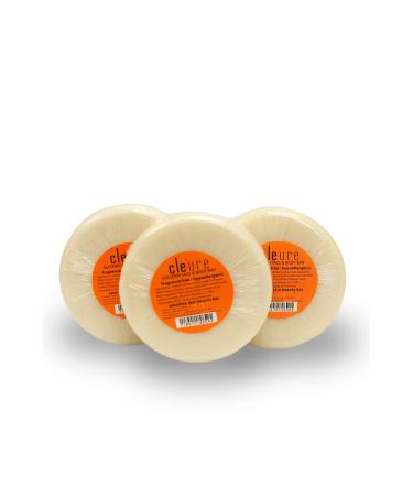 Cleure Face & Body Bar - Gentle Soap Cleanser for Sensitive Skin Infused w/Soothing Oatmeal - Gluten SLS & Fragrance Free (3 oz Pack of 3 Bars) (3 Ounce Pack of 3 Bars)