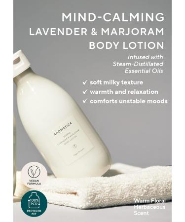 AROMATICA Serene Body Lotion - Lavender & Marjoram | Vegan Soothing Moisturizer for Normal to Dry Skin | Shea Butter 10.14oz / 300ml - Buy Online on SooperMarket.com
