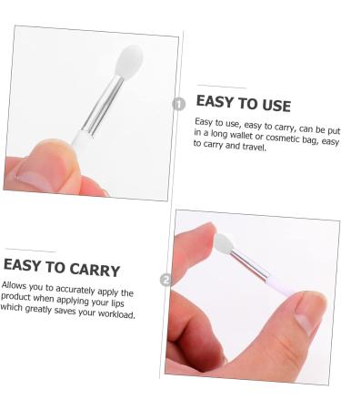 MAGICLULU 12pcs Silicone Lip Brush Travel Lip Brush Lip Makeup Brush Silicone Lip Scrubber Mini Tools Lip Applicators Lip Mask Applicator Flat Silica Gel White Concealer Brush 5.00X1.00X0.50CM White - Buy Online on SooperMarket.com