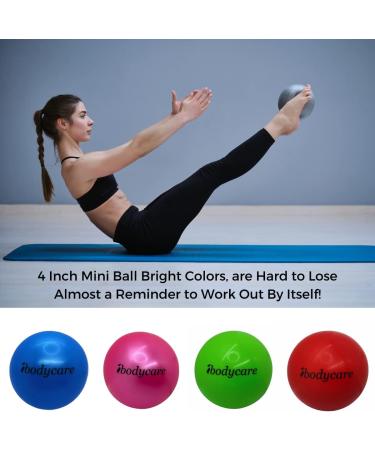 Pilates Mini Ball (10cm): Pink Accessory for AeroPilates, Yoga, Fitness & Strength - Buy Online on SooperMarket.com