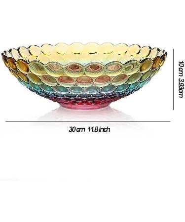 Kitchen Countertop Fruit Rack Fruit Basket Fruit Bowl Fruit Basket Bowl Fruit Basket Creative Crystal Glass Bead Dot Fruit Bowl for Kitchen Decoration Colorful Gold Black Fruit (Color : OneColor) - Buy Online on SooperMarket.com