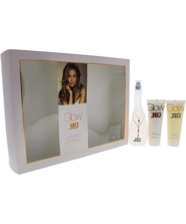 Jennifer Lopez Glow 3 Pc. Gift Set (Eau De Toilette Spray 3.4 Oz + Body Lotion 2.5 Oz + Shower Gel 2.5 Oz) for Women By Jennifer Lopez 36 Fl Oz - Buy Online on SooperMarket.com