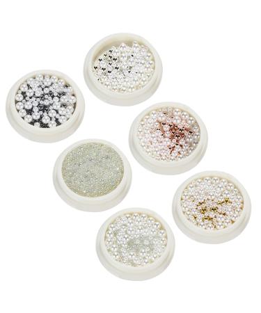Half Round Nails Art Pearls Flatback Pearls Nail Nails Art Metal Ball Nail Caviars Beads Nails Art Supplies Nails Art Metal Ball