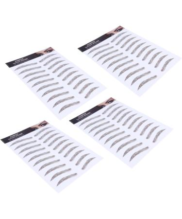 Beavorty 12 Pcs Eyebrow Stickers Stick on Eyebrows False Eyebrows Cosmetics 4d Make up Makeup Tools - Buy Online on SooperMarket.com