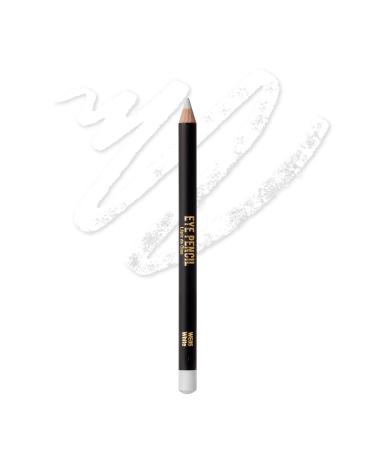 kiss new york Professional Slim Eye Pencil  Creamy Soft Eye Liner  Smooth Long-Lasting Rich Eyeline Color  Natural Eye Makeup  Water-Resistant (White)