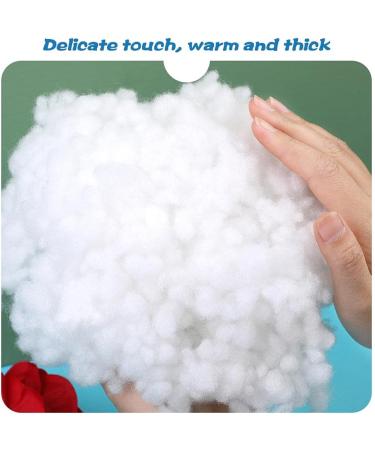 200g Premium White Recycled Polyester Fiber Fill - Polyfill Stuffing for Pillows, Dolls, and DIY Home Decor - Buy Online on SooperMarket.com