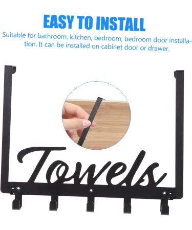 Cabilock 1 Set Hook up Over Door Clothes Hanger Rack Over Door Towel Hook Door Row Hook Storage Hat Hook - Buy Online on SooperMarket.com