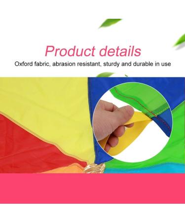 Kids Parachute: Giant Multicolored Play Canopy with 16 Handles - Indoor & Outdoor Toy for Teamwork and Fitness | 3.6m/142 - Buy Online on SooperMarket.com