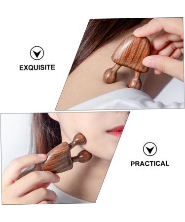 Anneome 1pc Massage Comb Muscle Roller Massager Small Massager Wooden Body Acupoint Massager Acupressure Roller Massager Wooden Acupoint Massager Green Sandalwood Whole Body Pendant - Buy Online on SooperMarket.com