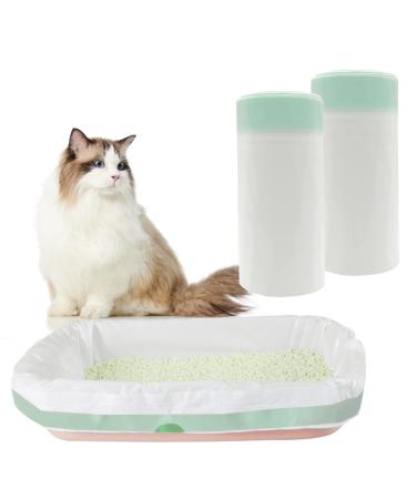 Cat Litter Liners 20 Count Cat Litter Box Liners Large Drawstring Kitty Litter Pan Bags Extra-Thick Cat Waste Litter Bags for Pet Cat Litter Box 95" x 45"