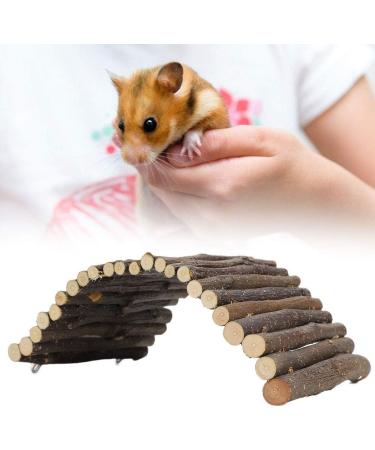 Small Animals Wooden Arch Bridge | Hamster & Guinea Pig Hiding Place | Rodent Conductor Bridge for Ferrets & Chinchillas - Buy Online on SooperMarket.com