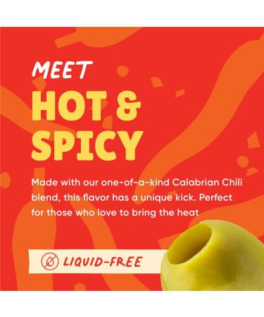 Freestyle Snacks Jumbo Green Olives - Grown in Greece, All Natural, Non-GMO, Paleo & Keto Friendly, Hot & Spicy Salty Snack, 4oz (3 Pack) - Buy Online on SooperMarket.com