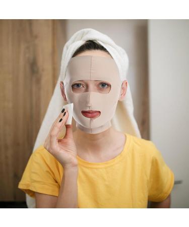 Teksome Double Chin Reducer Device Reusable Face Sculpting Strap Double Chin Reducer Tool Breathable Slimming Face Strap for Women and Men Chin Up Sculpting - Buy Online on SooperMarket.com