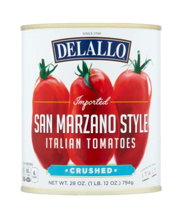 DeLallo San Marzano Style Crushed Tomatoes, 28oz Can, 3-Pack