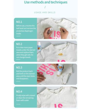 2PCS 50ML No-wash Clear Liquid Bead Emergency Stain Stain Fast Portable Remover Removing Stain - Buy Online on SooperMarket.com